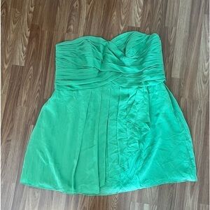 David's Bridal Clover Green Dress
